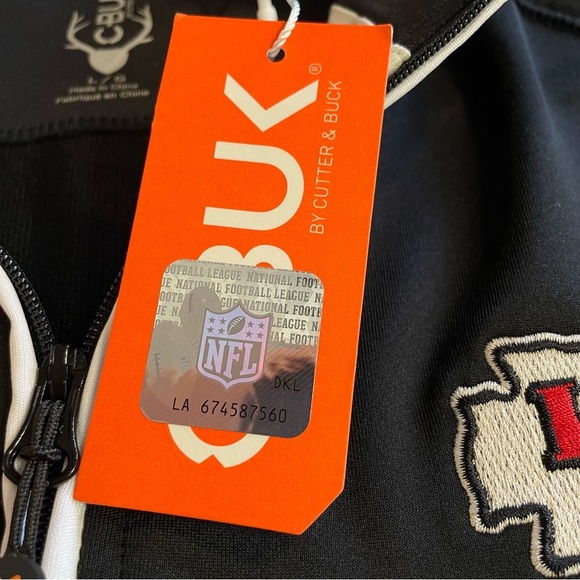 Kansas City Chiefs CBUK Women's Jackson Half Zip Overknit Black Size Large NWT - Picture 12 of 15